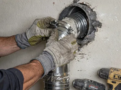 Dryer Vent Hose Installation in Milford