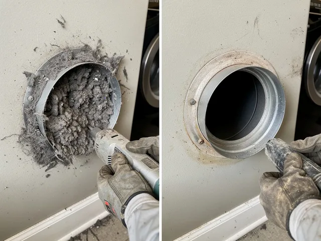 Professional clogged vent cleaning by Milford Dryer Vent Cleaning in Milford