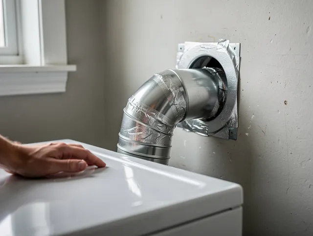 Milford Dryer Vent Cleaning expert performing professional dryer vent repair and installation in Milford