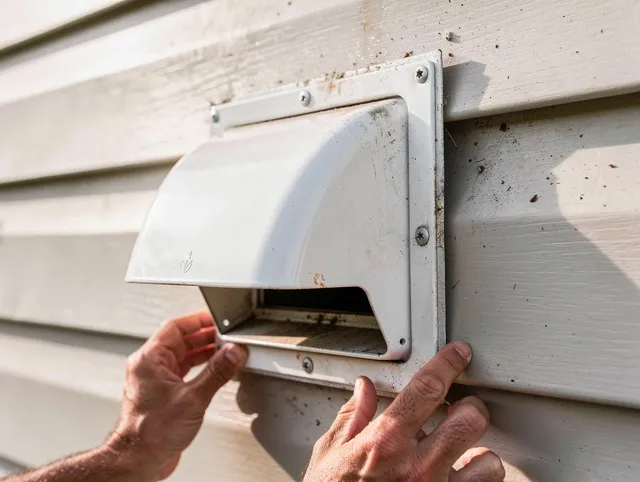 Milford Dryer Vent Cleaning technician delivering thorough residential dryer vent cleaning service in Milford